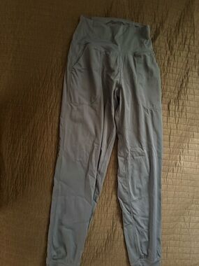Amazon Women's High-Waist Track Joggers in navy blue